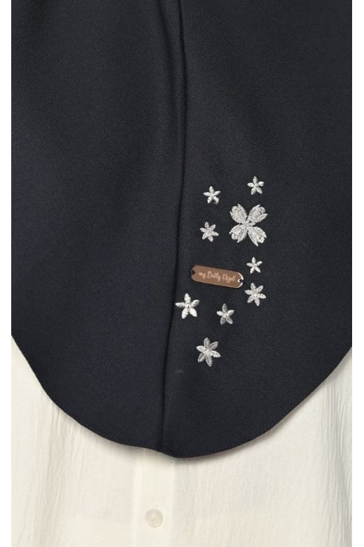 Bergo Azzura Embroidery Navy